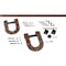 Ekena Millwork Premium Horseshoe Barn Door Hardware Set w/ 4' Track for 2 1/4" Doors, Copper Vein GB60015H24CV - alternate 1